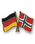 Anstecknadel Deutschland-Norwegen (VE 5 Stück) 2,2 cm