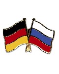 Anstecknadel Deutschland-Russland (VE 5 Stück) 2,2 cm