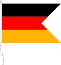 Flagge Deutschland mit Schwalbenschwanz 120 x 80 cm Marinflag