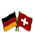 Anstecknadel Deutschland-Schweiz (VE 5 Stück) 2,2 cm