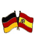 Anstecknadel Deutschland-Spanien (VE 5 Stück) 2,2 cm