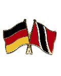 Anstecknadel Deutschland-Trinidad & Tobago - Restposten 2,1 x 1,8