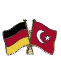 Anstecknadel Deutschland-Türkei (VE 5 Stück) 2,2 cm