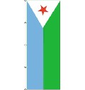 Flagge Djibouti 500 x 150 cm