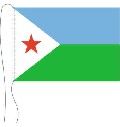 Tischflagge Djibouti 15 x 25 cm
