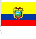 Flagge Ecuador mit Wappen 80 x 120 cm