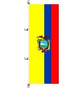 Flagge Ecuador mit Wappen 400 x 150 cm