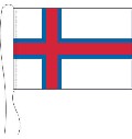Tischflagge Faröer Inseln 15 x 25 cm