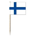 Mini-Papierfahnen Finnland (VE 100 Stück) 3 x 4 cm