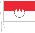 Tischflagge Franken mit Wappen 15 x25 cm