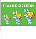 Flagge Frohe Ostern 3 Hasen 150 x 225 cm