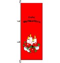 Hochformatflagge Frohe Weihnachten Kerzen 120 x 300 cm Marinflag