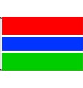 Flagge Gambia 90 x 150 cm
