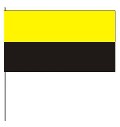Papierfahnen Farbe gelb/schwarz  (VE 1000 Stück) 12 x 24 cm