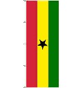 Flagge Ghana 400 x 150 cm