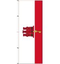 Flagge Gibraltar 300 x 120 cm