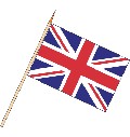 Stockflagge Großbritannien (1 Stück) 45 x 30 cm