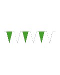 Wimpelkette grün/weiß 4 m - VE 5 Stück
