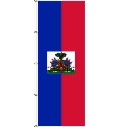 Flagge Haiti mit Wappen 400 x 150 cm