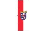 Flagge Hessen mit Wappen 400 x 150 cm Marinflag