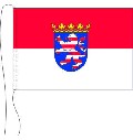 Tischflagge Hessen mit Wappen 15 x 25 cm