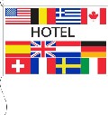 Flagge Hotel 12 Länder 100 x 150 cm