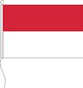Flagge Farbe rot/weiß 100 x 100 cm