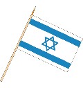 Stockflagge Israel (VE 10 Stück) 30 x 45 cm