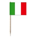 Mini-Papierfahnen Italien (VE 1000 Stück) 3 x 4 cm