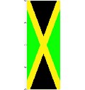 Flagge Jamaika 200 x 80 cm