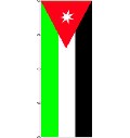 Flagge Jordanien 500 x 150 cm