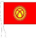 Tischflagge Kirgistan 15 x 25 cm