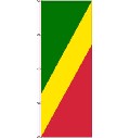 Flagge Kongo (Republik, Brazzaville) 200 x 80 cm
