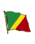 Anstecknadel Kongo (Republik Brazzaville) (VE 5 Stück) 2,0 cm