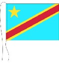 Tischflagge Kongo (Demokr. Republik, Kinshasa) 15 x 25 cm