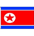 Flagge Korea Nord 90 x 150 cm
