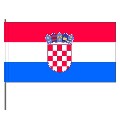 Papierfahnen Kroatien  (1 Stück) - Restposten 12 x 24 cm