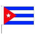 Papierfahnen Kuba (VE 1000 Stück) 12 x 24 cm