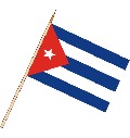 Stockflagge Kuba (VE 10 Stück) 30 x 45 cm
