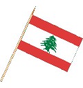 Stockflagge Libanon (VE 10 Stück) 30 x 45 cm