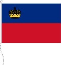 Flagge Liechtenstein mit Wappen 20 x 30 cm