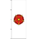 Flagge Lippische Rose 400 x 150 cm Marinflag