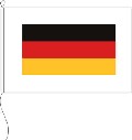 Flagge Lotsenflagge schwarz/rot/gold 30 x 45 cm
