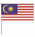 Papierfahnen Malaysia (VE 50 Stück) 12 x 24 cm