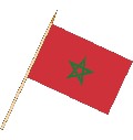 Stockflagge Marokko (VE 10 Stück) 30 x 45 cm