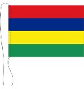 Tischflagge Mauritius 15 x 25 cm