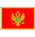 Flagge Montenegro 90 x 150 cm