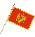 Stockflagge Montenegro (VE 10 Stück) 30 x 45 cm