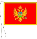 Tischflagge Montenegro 15 x 25 cm