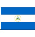 Flagge Nicaragua mit Wappen 90 x 150 cm